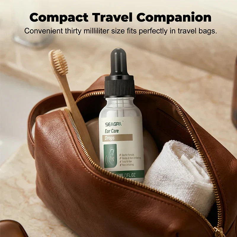 【👑Top Sellers of 2026】👂SEAGRIL™ Ear Care Drops- Tinnitus Relief – Gentle Cleansing & Soothing Relief for Healthy Ears -Plant-Based Formula|FDA-Registered